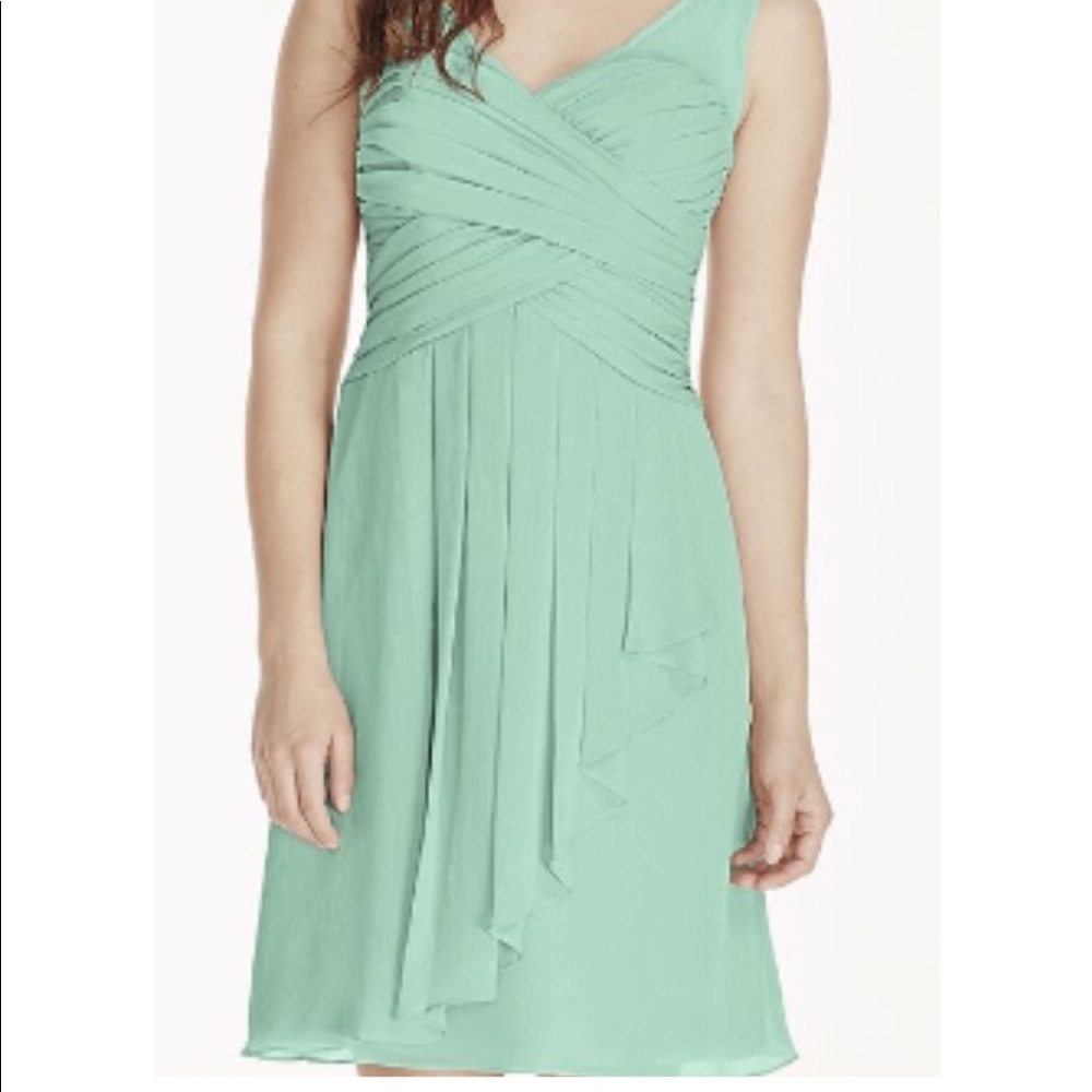David’s bridal mint dress sz 2